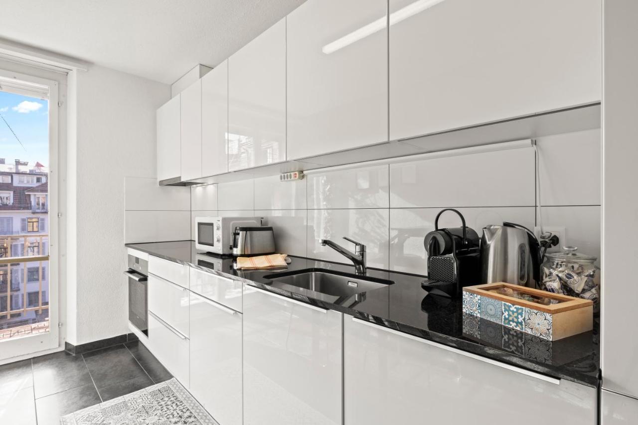 לוצרן Central Bright & Cozy Apartments מראה חיצוני תמונה
